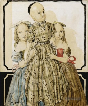 queen maria luisa wearing a mantilla Ölbilder verkaufen - DEUX FILLETTES A LA POUPEE Japanisch
